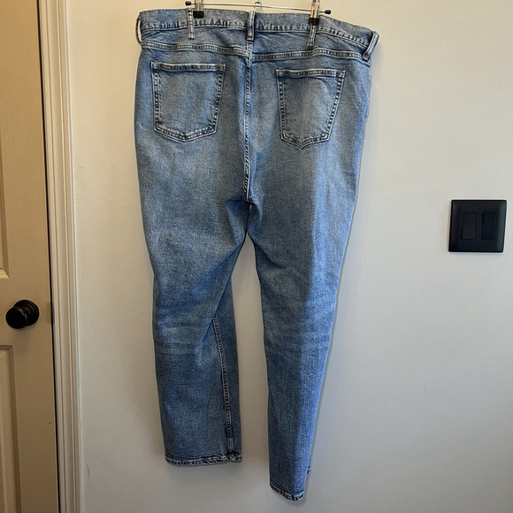 Old Navy Jeans Slim Men's 44x30 Regular Stretch Zip Mid Wash Pockets Distressed - Picture 8 of 16